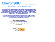 Tablet Screenshot of cheiron2007.spring8.or.jp